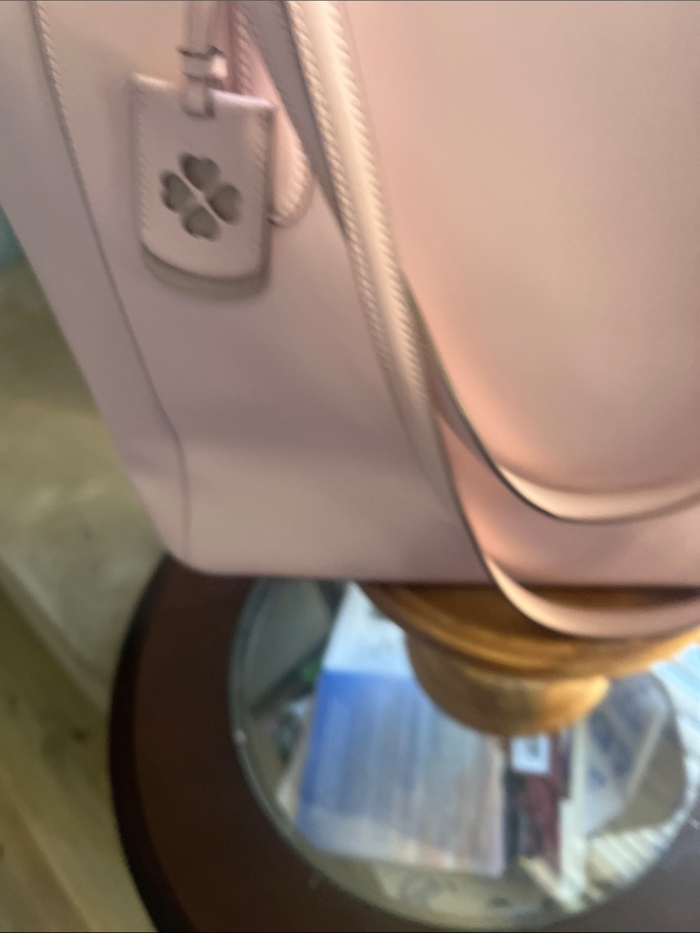 Kate Spade, Large, blush pink leather tote, EUC - Picture 2 of 13